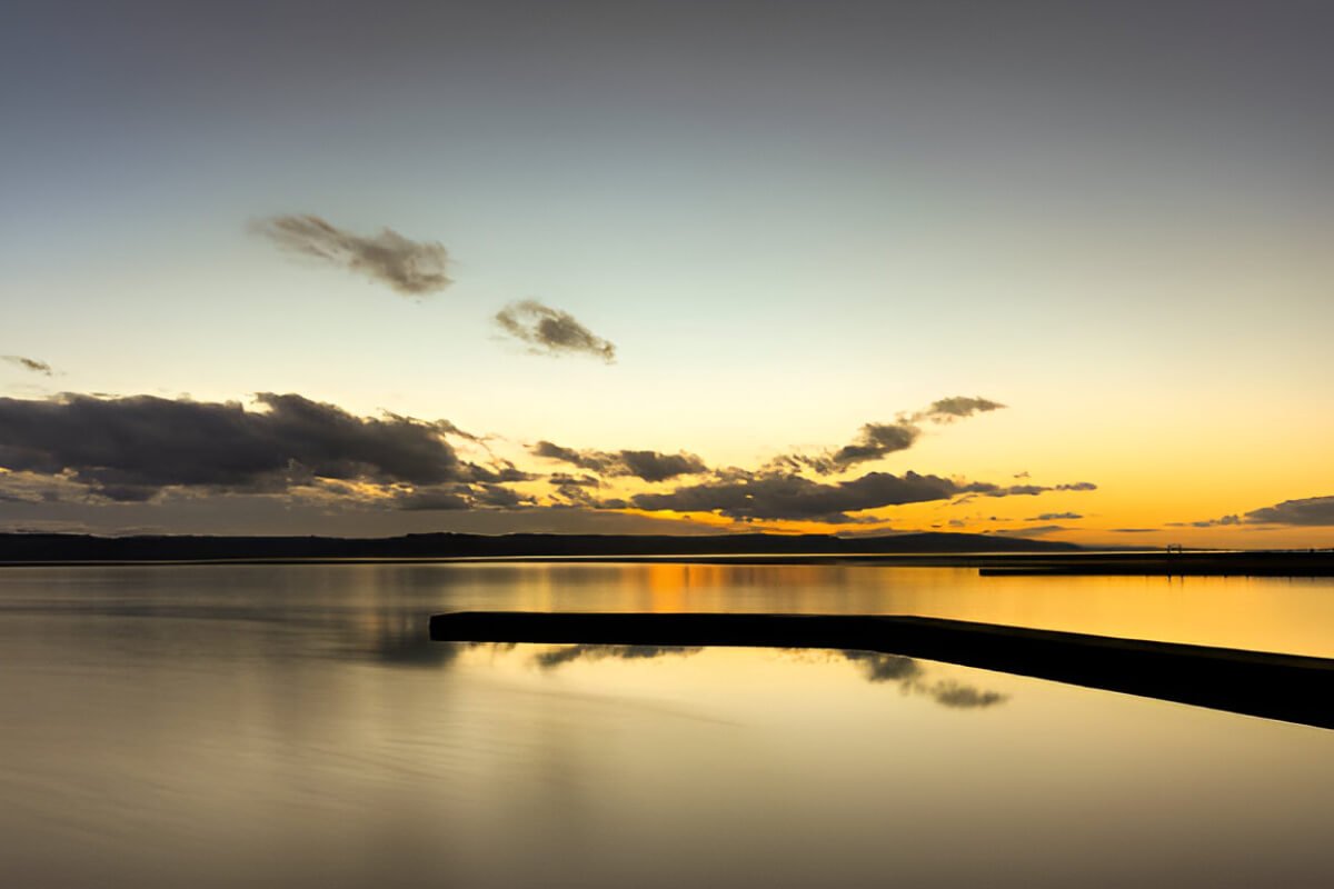 Marine Lake West Kirby Wirral sunset